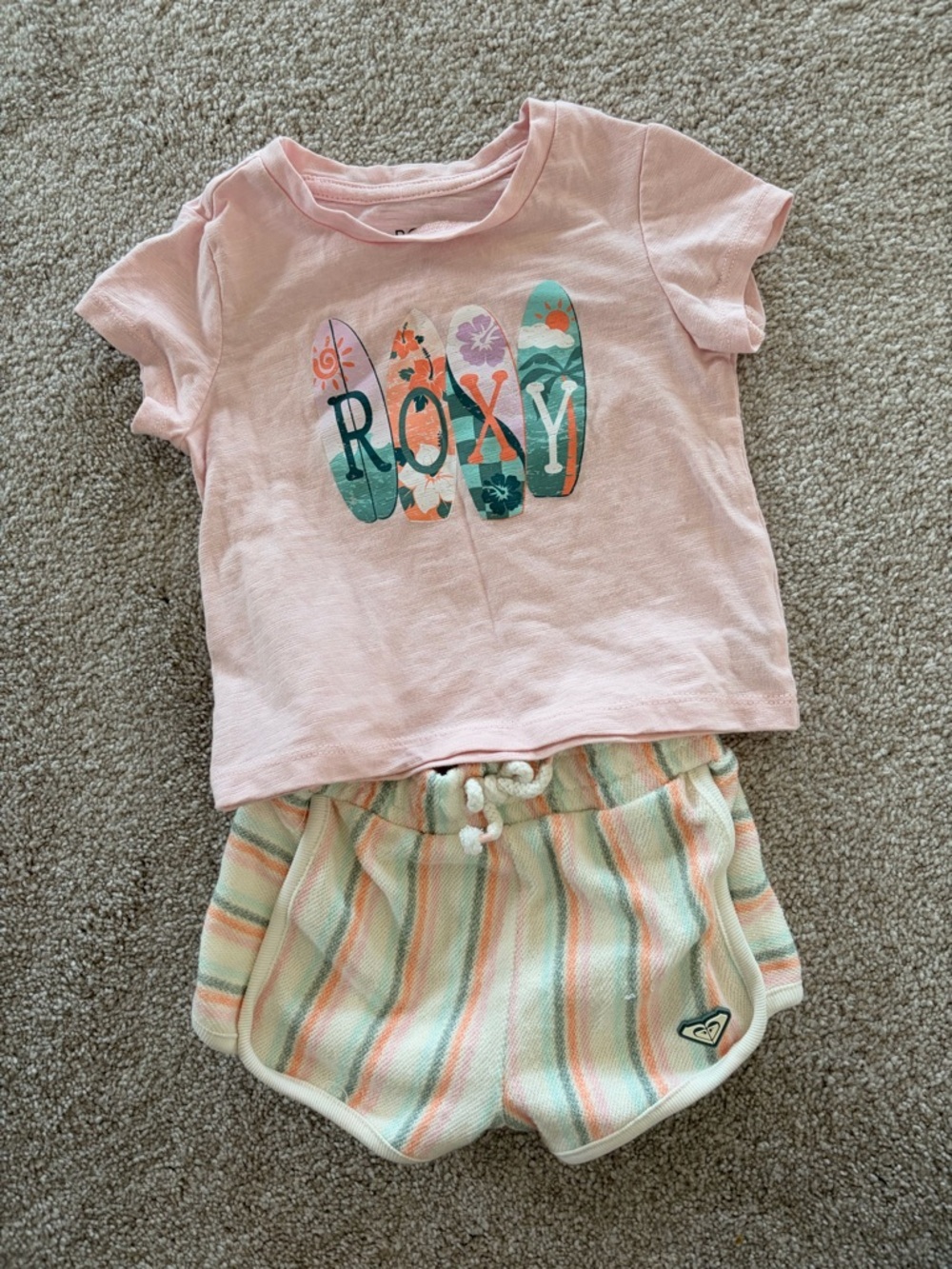 Roxy Girls' Pink Surf Graphic Set
